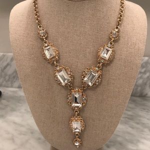 Gold Necklace with tear drop design